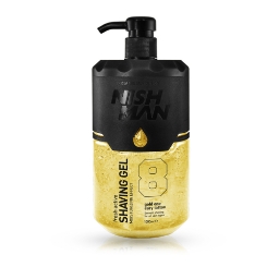 NISH MAN - Gel de ras GOLD ONE - 1000 ml NISH MAN - Gel de ras GOLD ONE - 1000 ml