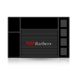Covor magnetic - Pop Barbers -pentru ustensile si masini de tuns -  Negru