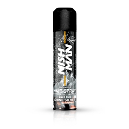 NISH MAN - Spray de par cu sclipici - Silver -  150 ml