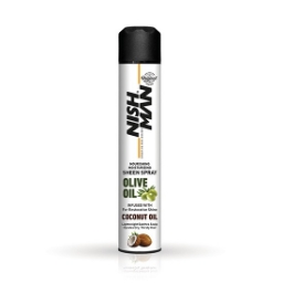 Spray - NISH MAN - pentru stralucire - Olive Oil + Coconut - 400 ml Spray - NISH MAN - pentru stralucire - Olive Oil + Coconut - 400 ml