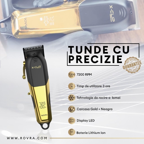 Masina de tuns - ROVRA - X-CLIP - 7200 RPM - fara fir
