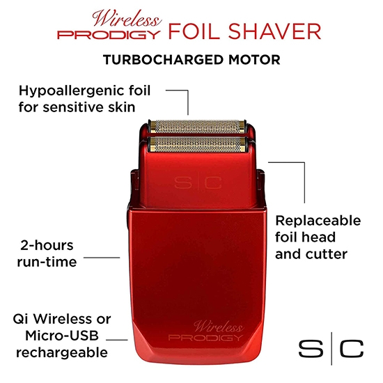 Masina de ras STYLECRAFT - shaver - Prodigy - Rosu