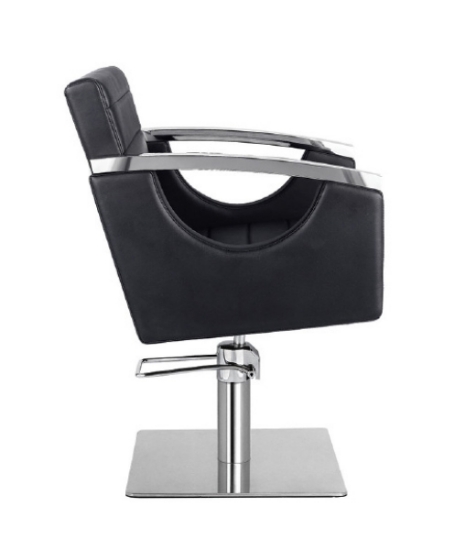 Scaun pentru coafor - MIRPLAY - FANDY - Negru