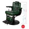 Scaun frizerie - MENOSER -  New York - Verde
