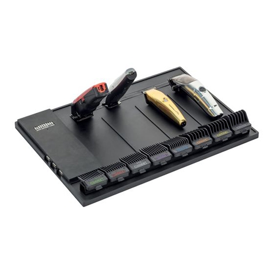 Covor magnetic - GAMMA+ - pentru ustensile si masini de tuns -  Negru