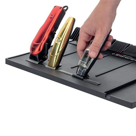 Covor magnetic - GAMMA+ - pentru ustensile si masini de tuns -  Negru