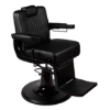 Scaun frizerie - MENOSER - Monterey - Negru