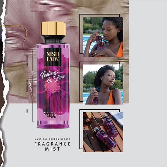 Spray pentru corp - NISH LADY - Feeling&Love - 260 ml