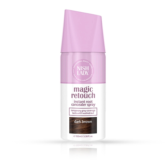 Spray pentru colorarea parului - NISH LADY - Saten inchis - 100 ml