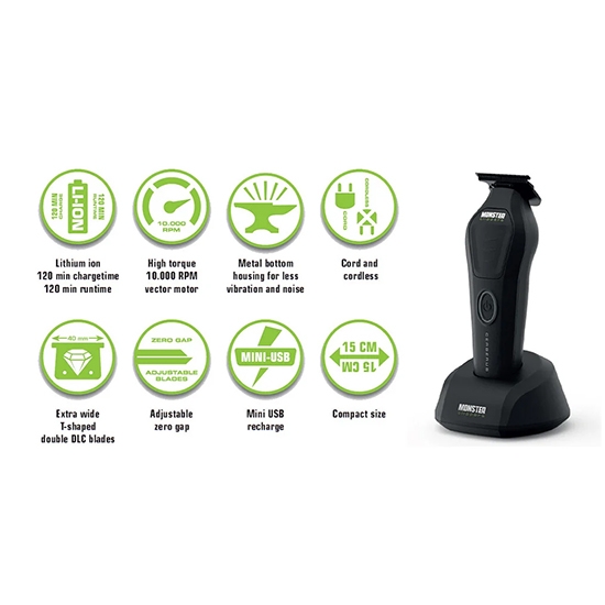 Masina de contur - MONSTER CLIPPER -  Cerberus - 10.000 RPM - fara fir