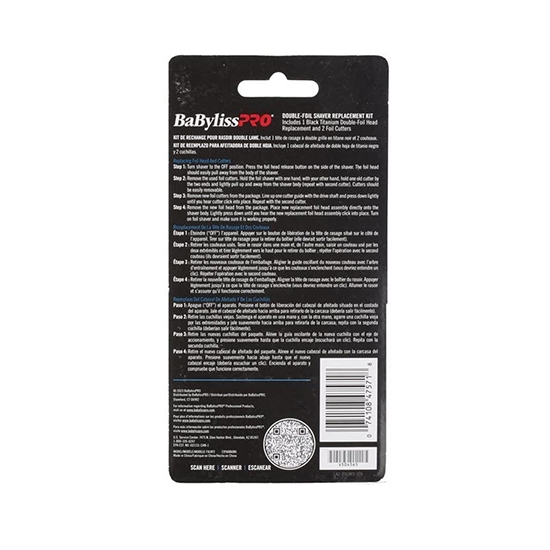 Folie + Cutit - BABYLISS - Shaver UV FX02