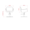 Scaun pentru coafor - MIRPLAY - HYDRA B S