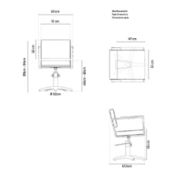 Scaun pentru coafor - MIRPLAY - OCEAN B BF