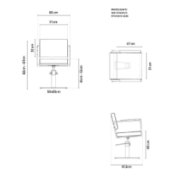 Scaun pentru coafor - MIRPLAY - OCEAN B BS