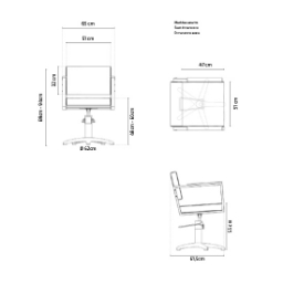 Scaun pentru coafor - MIRPLAY - OCEAN B F
