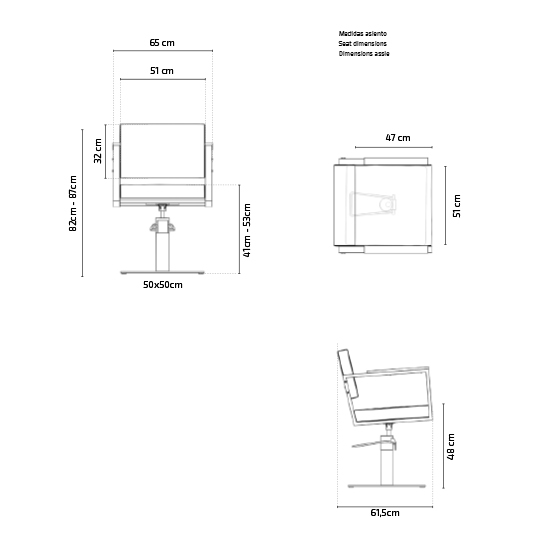 Scaun pentru coafor - MIRPLAY - OCEAN B S