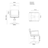 Scaun pentru coafor - MIRPLAY - OCEAN BR BF