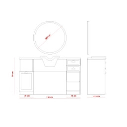 Mobilier Frizerie / Barber Shop - MIRPLAY - JULES B 01/08