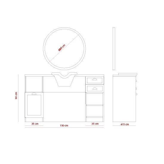 Mobilier Frizerie / Barber Shop - MIRPLAY - JULES B 01/08