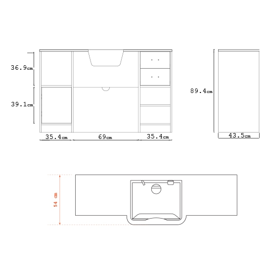 Mobilier Frizerie / Barber Shop - MIRPLAY - OKE  4BR/B