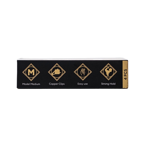Clipsuri de par - ROVRA - set 4 bucati - Gold
