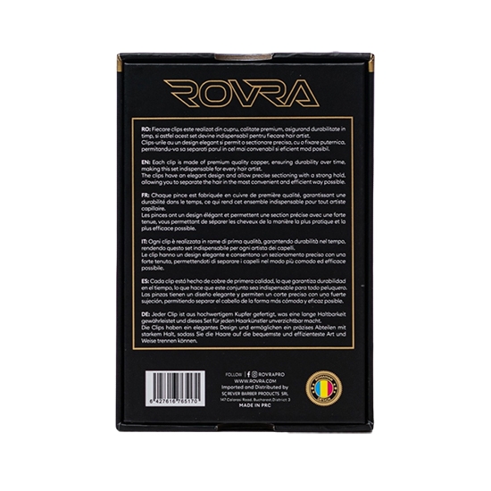 Clipsuri de par - ROVRA - set 4 bucati - Gold