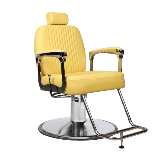Scaun frizerie - MENOSER - Portland - Galben