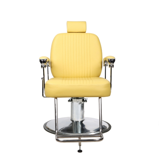 Scaun frizerie - MENOSER - Portland - Galben