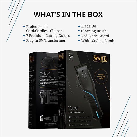  Masina de tuns - WAHL - Vapor-  8.000 RPM - fara fir 