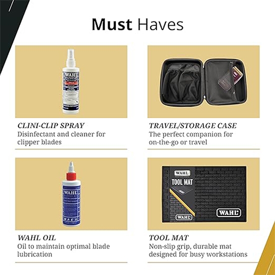 Set combo - WAHL -  Masina de tuns Profesionala Magic Clip Cordless + Masina Contur Detailer Li Negru