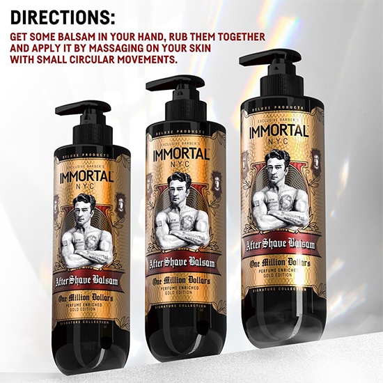 After shave balsam - IMMORTAL - One Million Dollars  - 500 ml