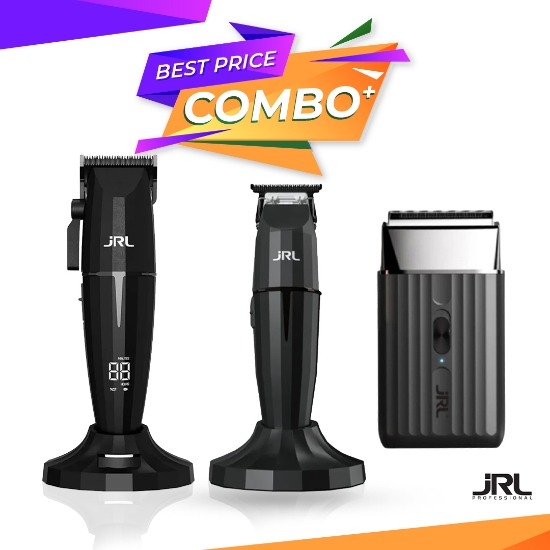 Set JRL ONYX - Masina de tuns + Masina de contur + Masina de ras (shaver) - fara fir  