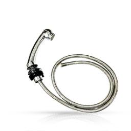 Furtun + para dus scafa frizerie - MENOSER - Brass - Silver - 703H Furtun + para dus scafa frizerie - MENOSER - Brass - Silver - 703H