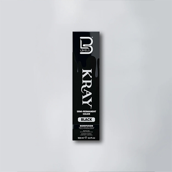 Vopsea semi - permanenta - L3VEL3 -  Negru - 100 ml 
