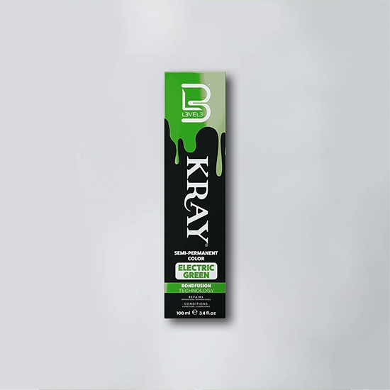 Vopsea semi - permanenta - L3VEL3 -  Verde Electric - 100 ml 