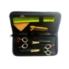 Set foarfece - ROVRA - Student series - 5.5 inch cu pieptene Verde si clipsuri 