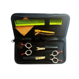 Set foarfece - ROVRA - Student series - 5.5 inch cu pieptene Verde si clipsuri Set foarfece - ROVRA - Student series - 5.5 inch cu pieptene Verde si clipsuri