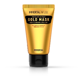 Masca  pentru puncte negre - aurie - IMMORTAL - 150 ml 