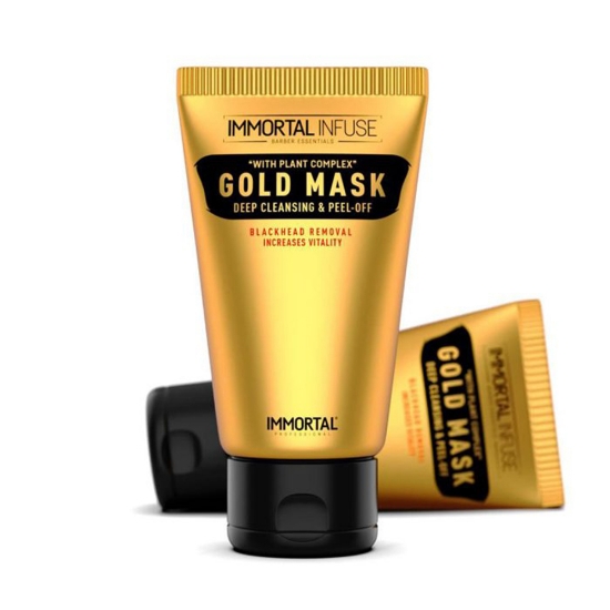 Masca  pentru puncte negre - aurie - IMMORTAL - 150 ml 