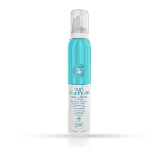 Spuma pentru parul cret - NISH LADY - 200 ml 
