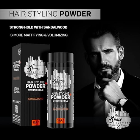 Imagine Pudra - SHAVE FACTORY - de volum si efect mat 30 gr - SANDALWOOD