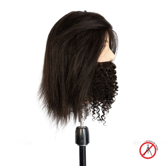 Imagine Cap de manechin + barba (creata) EXALTO - BEN - par 100% natural