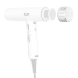 Capac + filtru de schimb pentru uscator de par JRL Forte - Alb