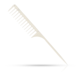 Imagine Pieptene - JRL - frizerie/coafor - Alb - J104 - cu coada