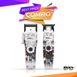 Imagine Set MRD - Masina de tuns + Masina de contur - fara fir - White