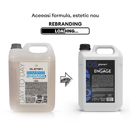 Sampon pentru par - GLEMEN - Menthol  - 1000 ml