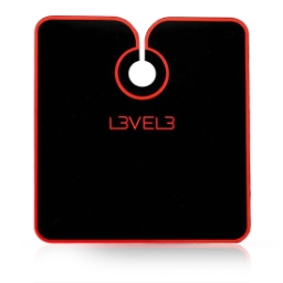 Imagine Pelerina frizerie/coafor - L3VEL3  - guler neopren -  negru cu tiv rosu
