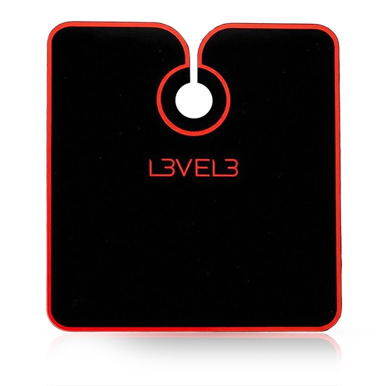 Imagine Pelerina frizerie/coafor - L3VEL3  - guler neopren -  negru cu tiv rosu