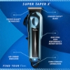 Masina de tuns - WAHL -  Super Taper X™ - 6500 RPM - fara fir 